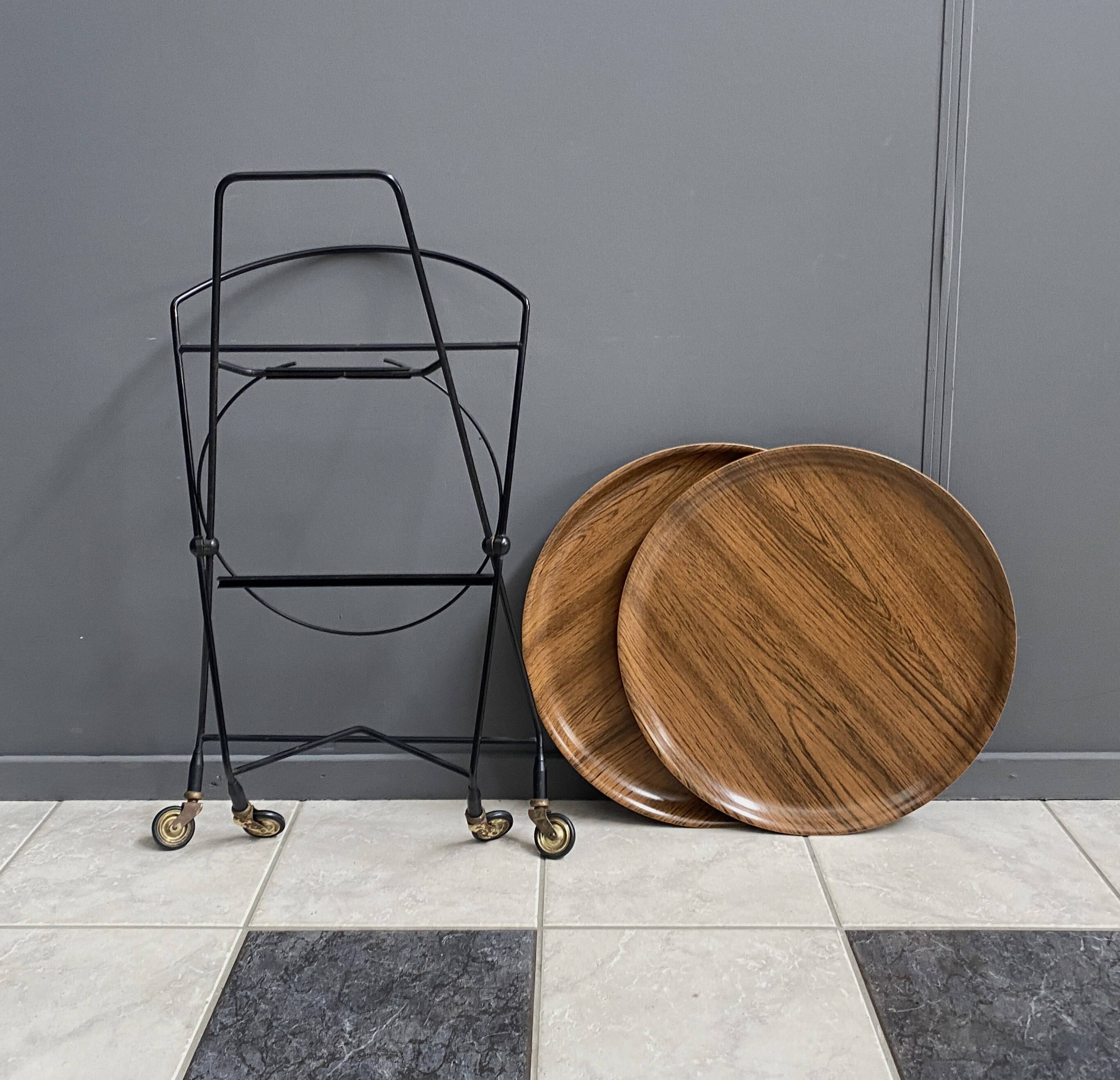 Serving Trolley attributed to Paul Nagel for Jie Gantofta, Sweden 1960s