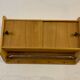Hanging cabinet in vintage metal wood