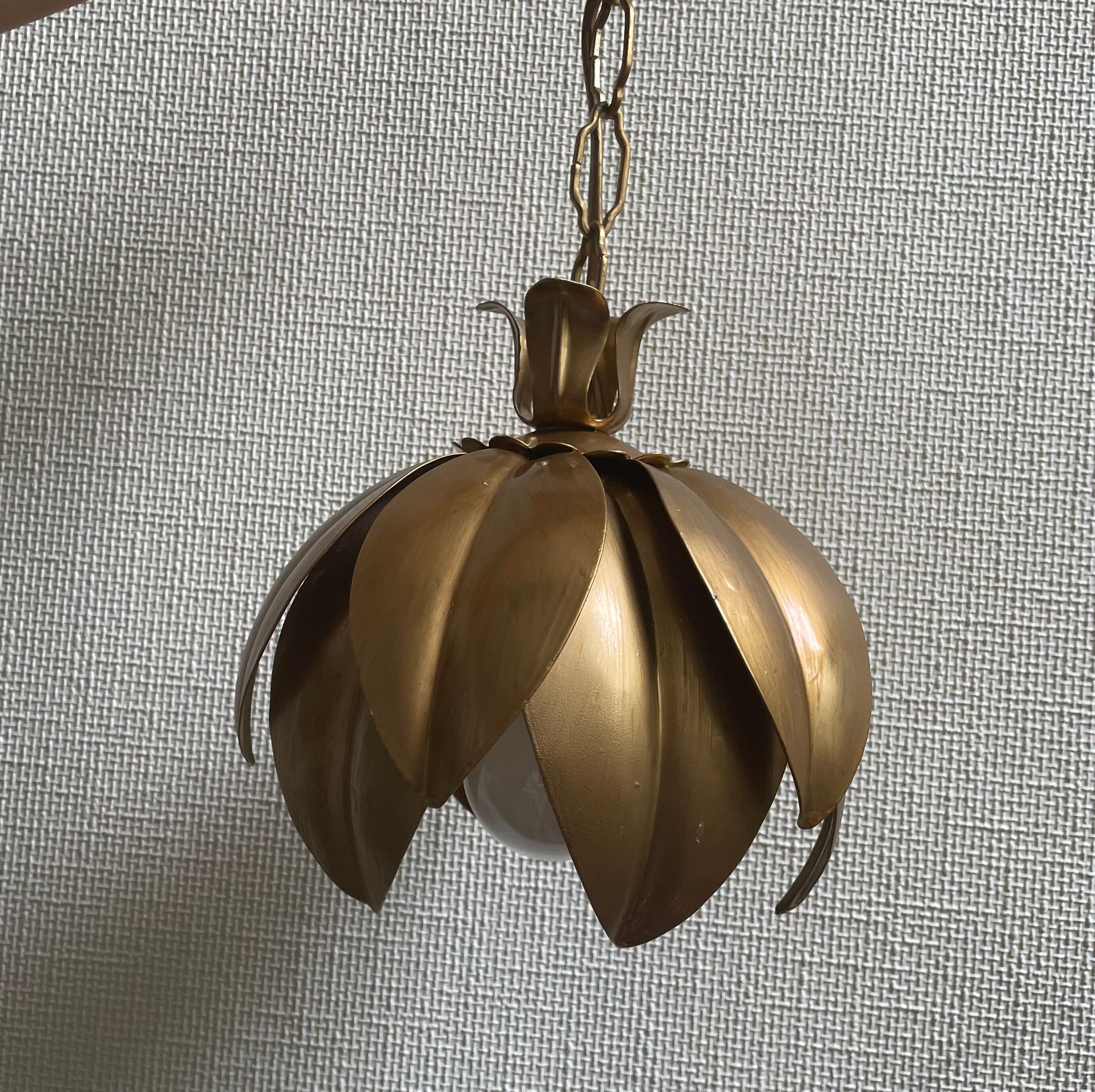 Metal flower chandelier