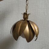 Metal flower chandelier