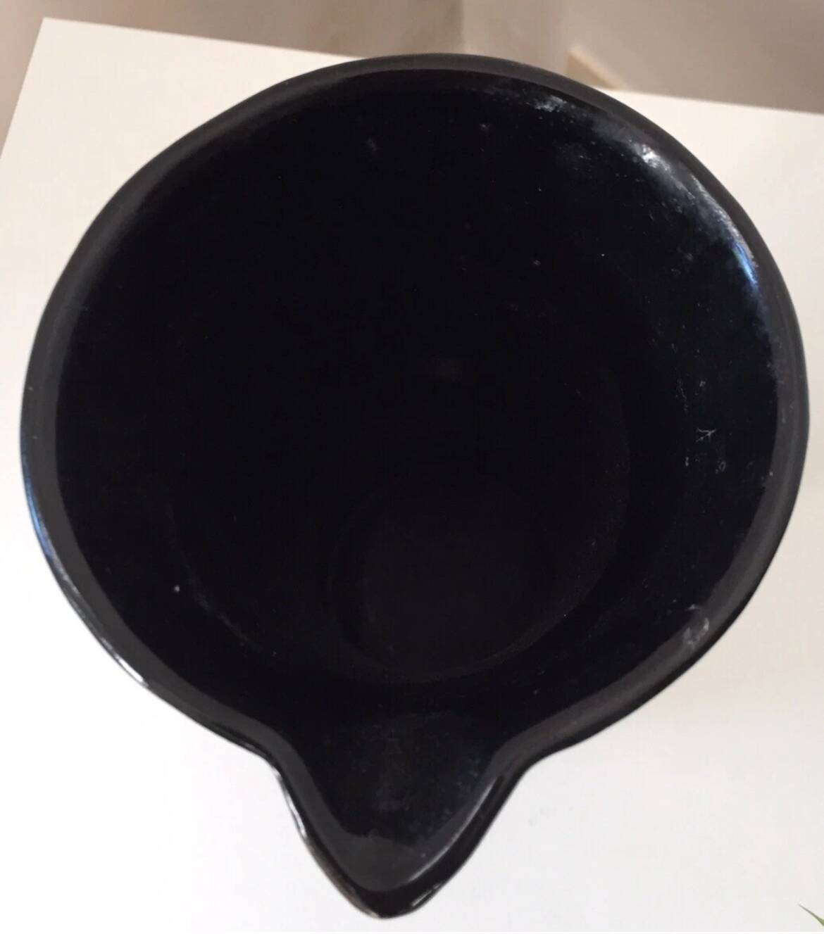 Pichet en céramique effet bois, 1950