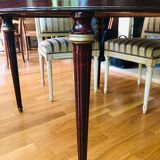 Louis XVI mahogany style dining table