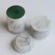 Trio of marble candle holders, 80s