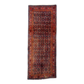 Antique Bidjar rug in cotton and wool, large knot, 110 x 43 in.