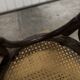 Ungvar Ungarn 1900 dark brown cane bistro chair
