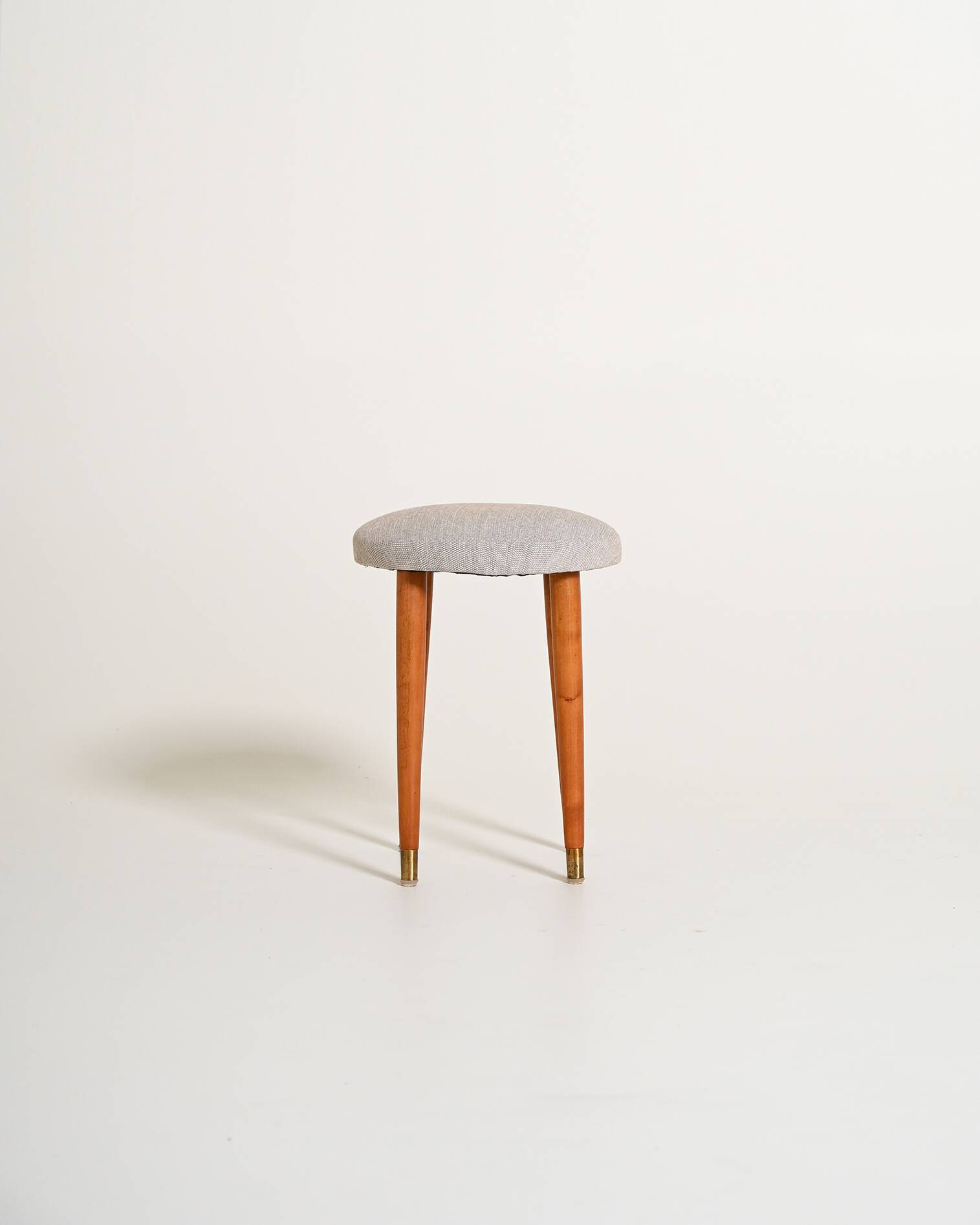 Scandinavian teak stool, 1950s