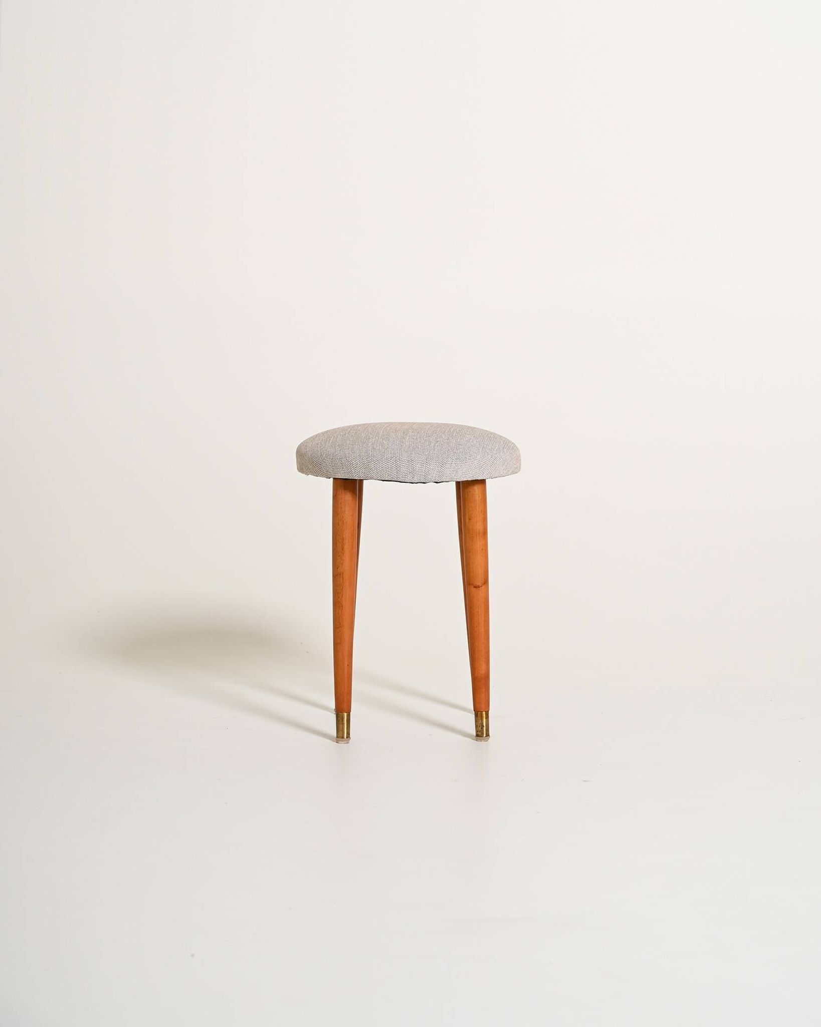 Tabouret en teck scandinave, années 1950