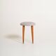 Scandinavian teak stool, 1950s