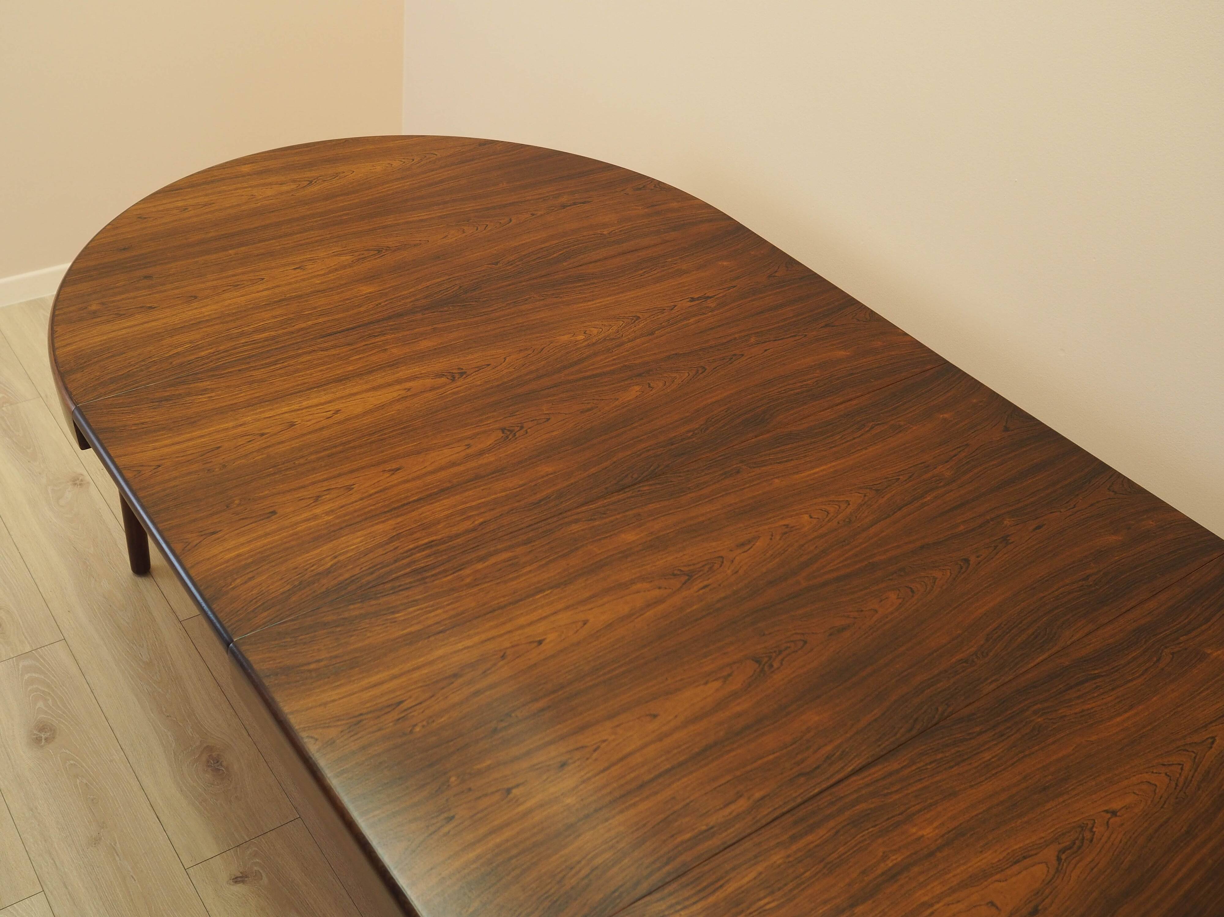 Round rosewood table, 1960, designer: Harry Østergaard, Randers Møbelfabrik