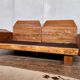 Canape seltz orme et cuir design 1960