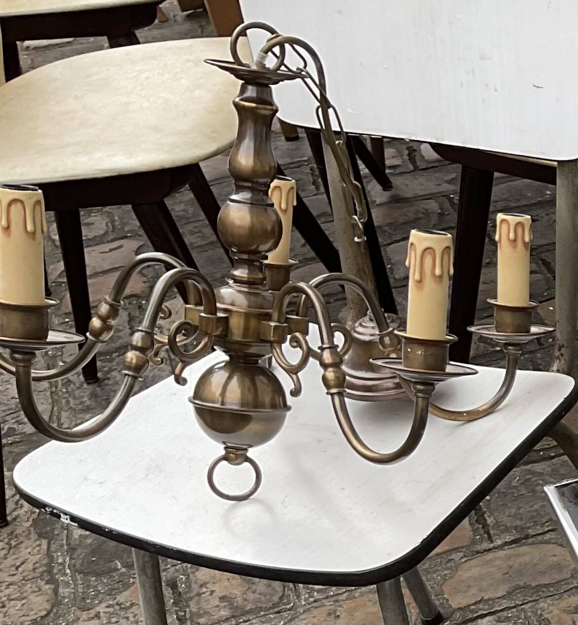 Vintage five-branch chandelier