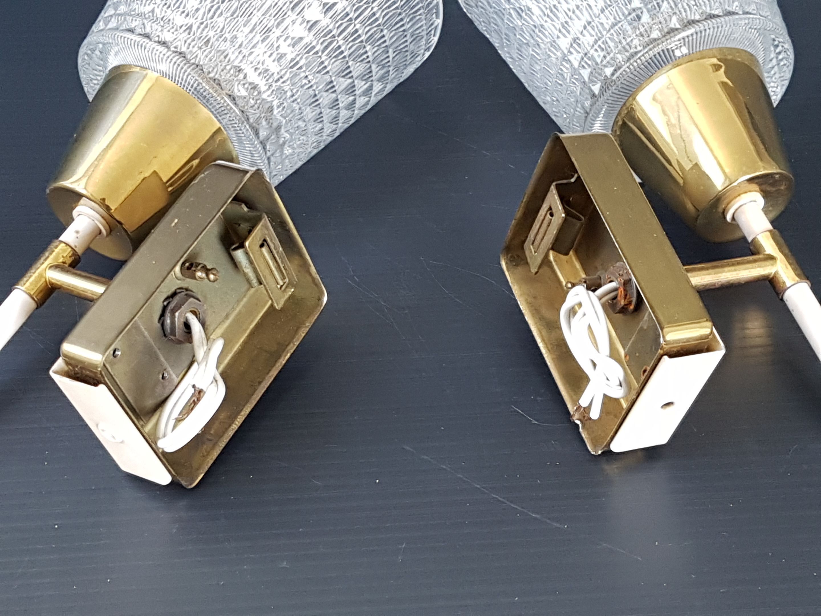 Pair wall lamps 1950