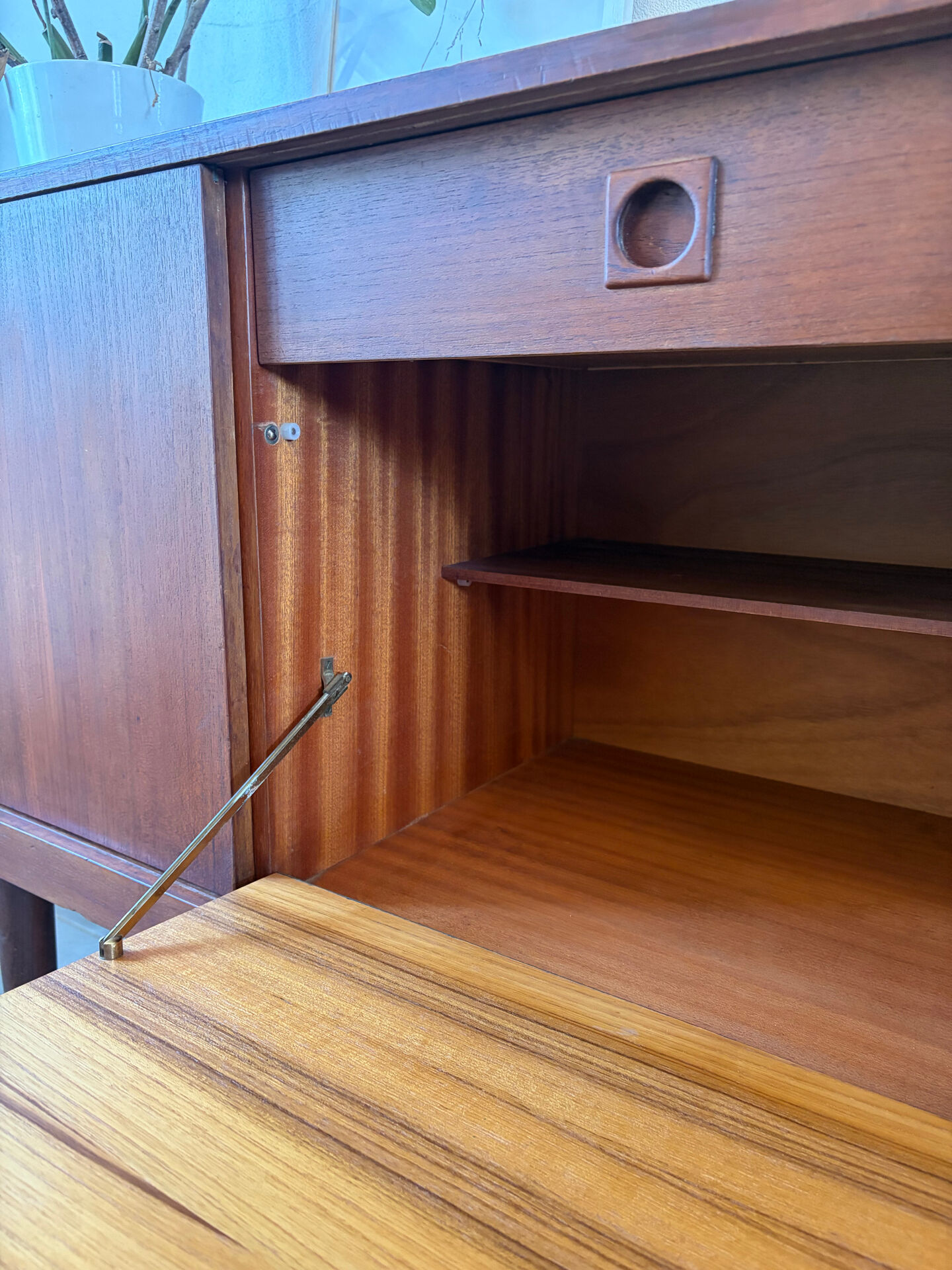 Vintage teak enfilade from the 1960s.