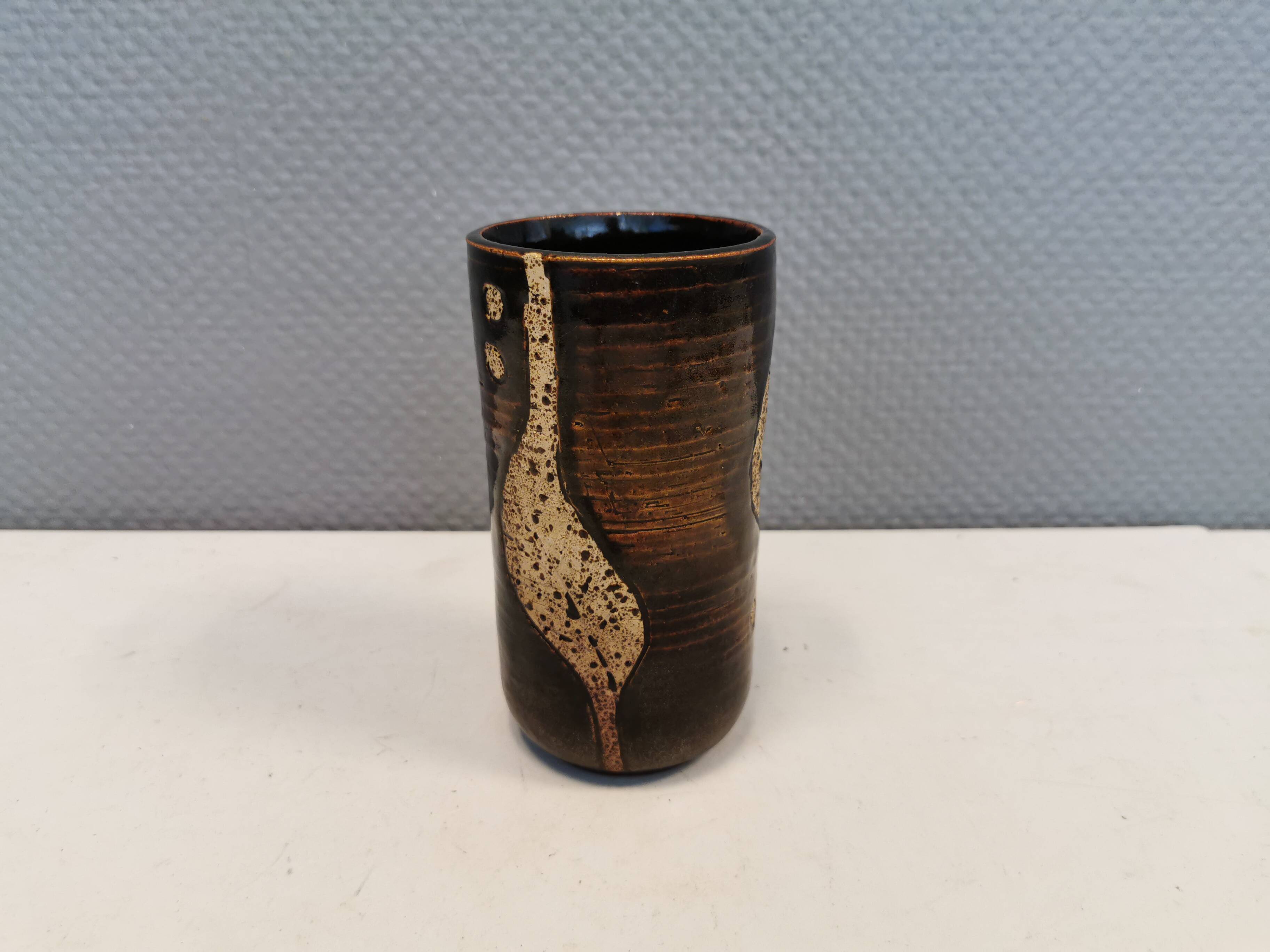 Vase danois en grès, années 1970-80