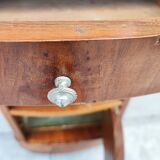 Bedside table marble top art-deco style