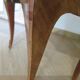 Pair of 2 Louis XV bedside tables - marquetry - 2 drawers - pink marble