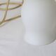 Lamp in white matte opaline, vintage