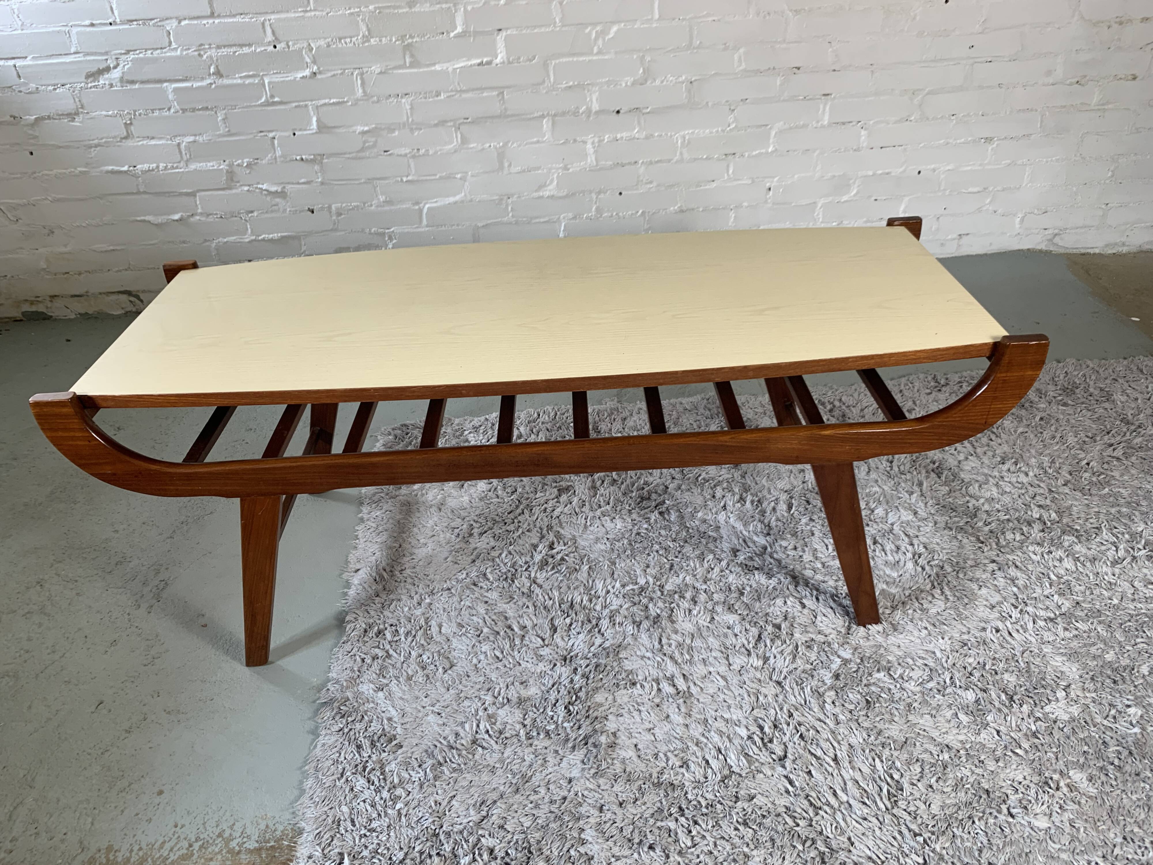 Louis Van Teeffelen teak coffee table 1960