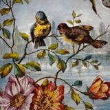 Decorative dish in Limoges porcelain, hand-painted decoration – late 19th century