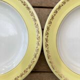 Set of 6 Luneville soup plates, Libourne model