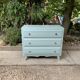 Commode Art déco bleu/vert grisé