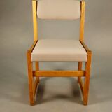 Set of 8 Brutalist Dining Chairs, 20th Century