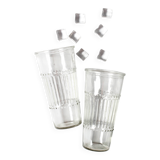 Set of 2 Vintage Large Italian Water Glasses / Italy / 1960s