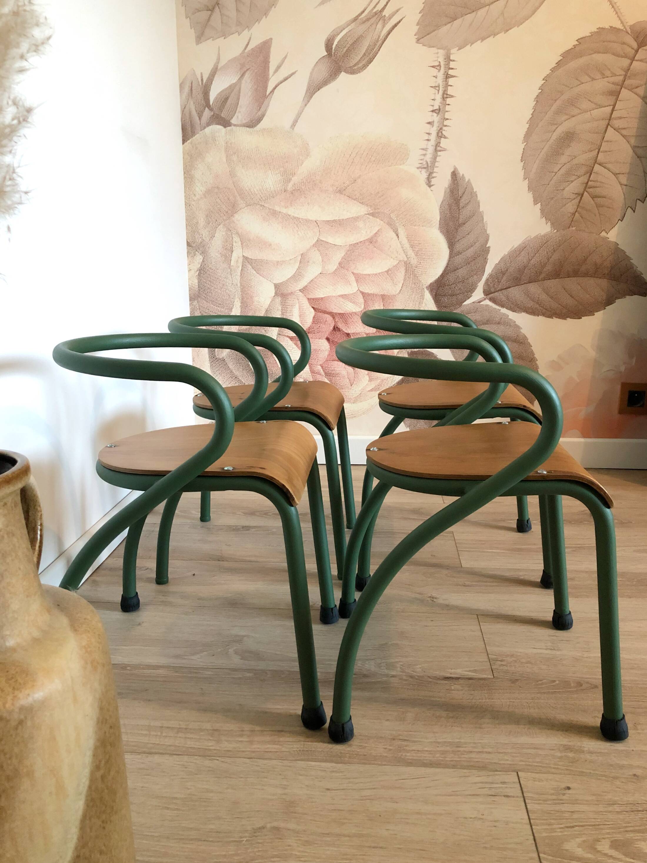 Nursery school chairs by Jacques Hitier, 50s