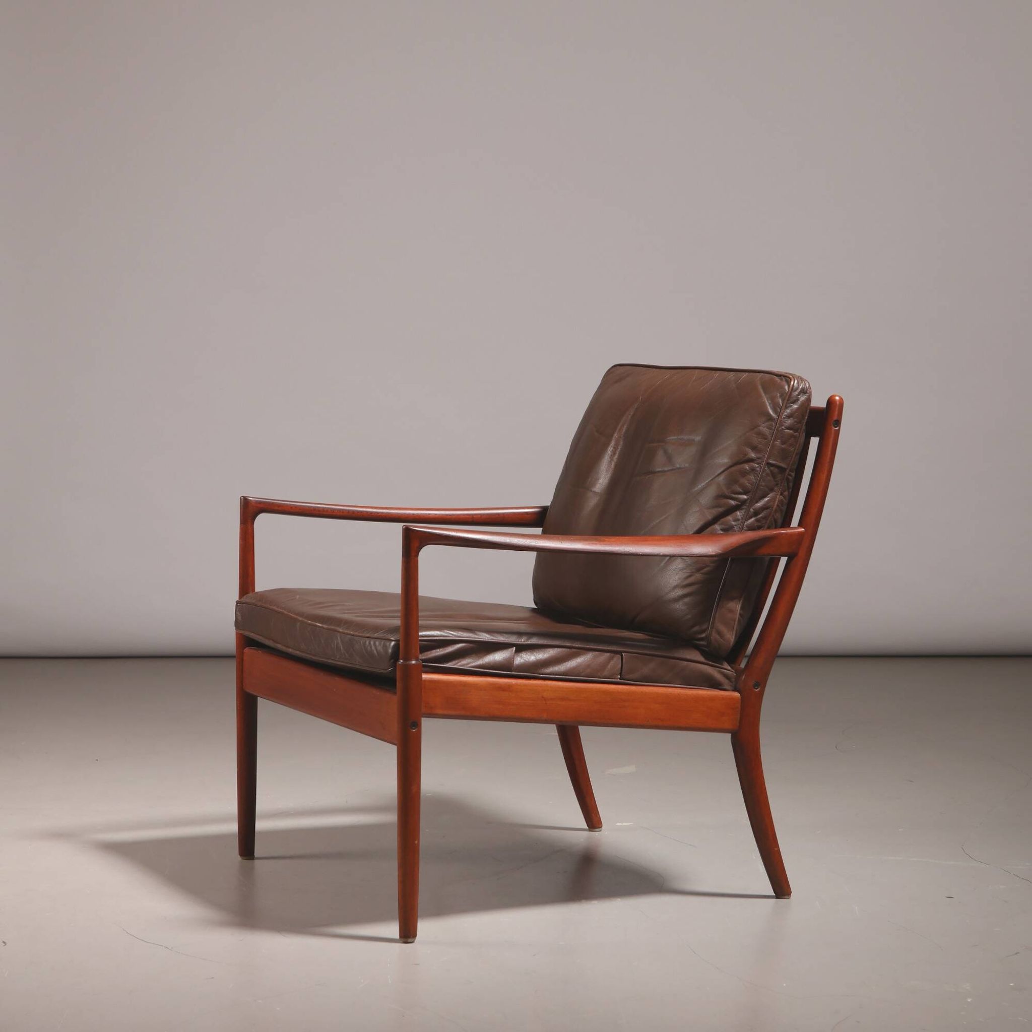 Ib Kofod-Larsen pour OPE Möbler 'Samso' fauteuil lounge, Suède, vers 1958