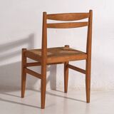 Chaise en bois et rotin, c.1920