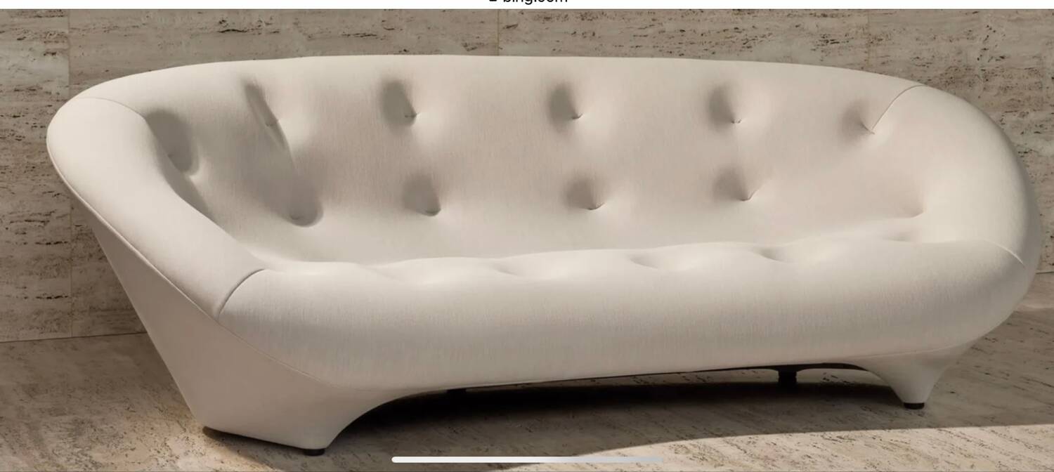 Ligne Roset white sofa Ploum model