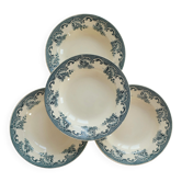 4 assiettes creuses vintage Lavallière - Moulin des Loups