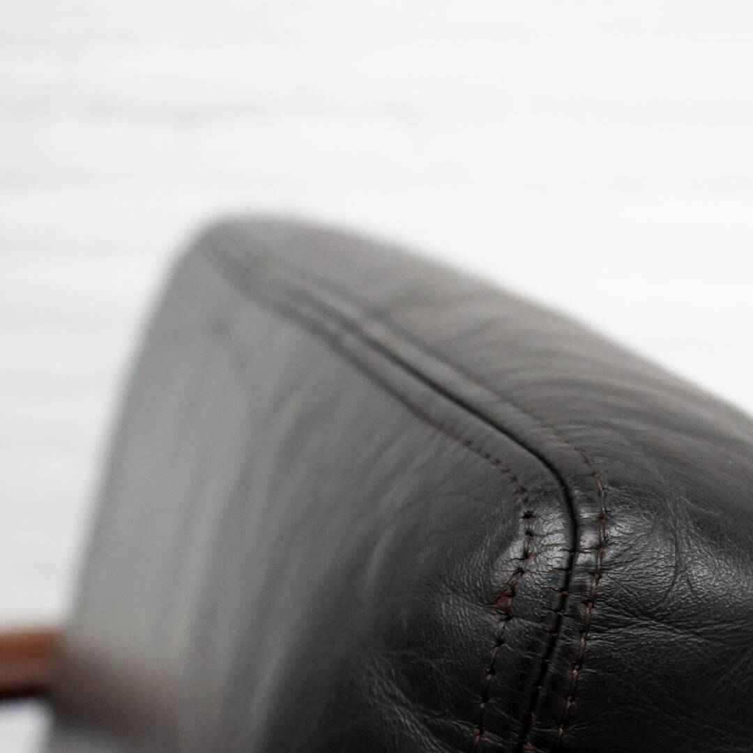 Fauteuil en frêne et cuir par Burkhard Voghterr pour Rosenthal, années 1970
