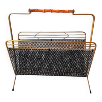 Porte-revues en métal perforé, 1950