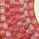 Vintage pink ceramic mirror