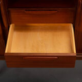 Danish teak high buffet, 1960s