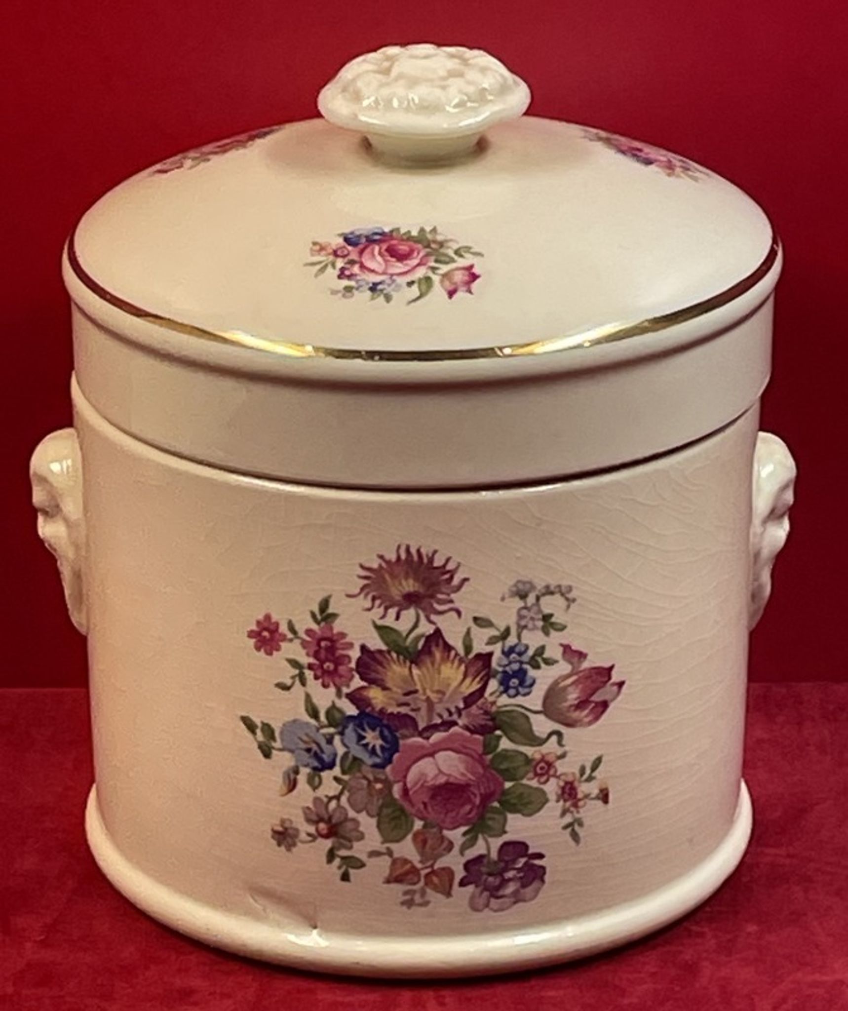 Details about tobacco pot in ceramic of sarreguemines h14,5 x 12 cm