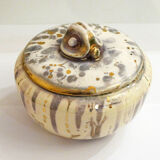 Gold & silver specid earthenware jewellery box