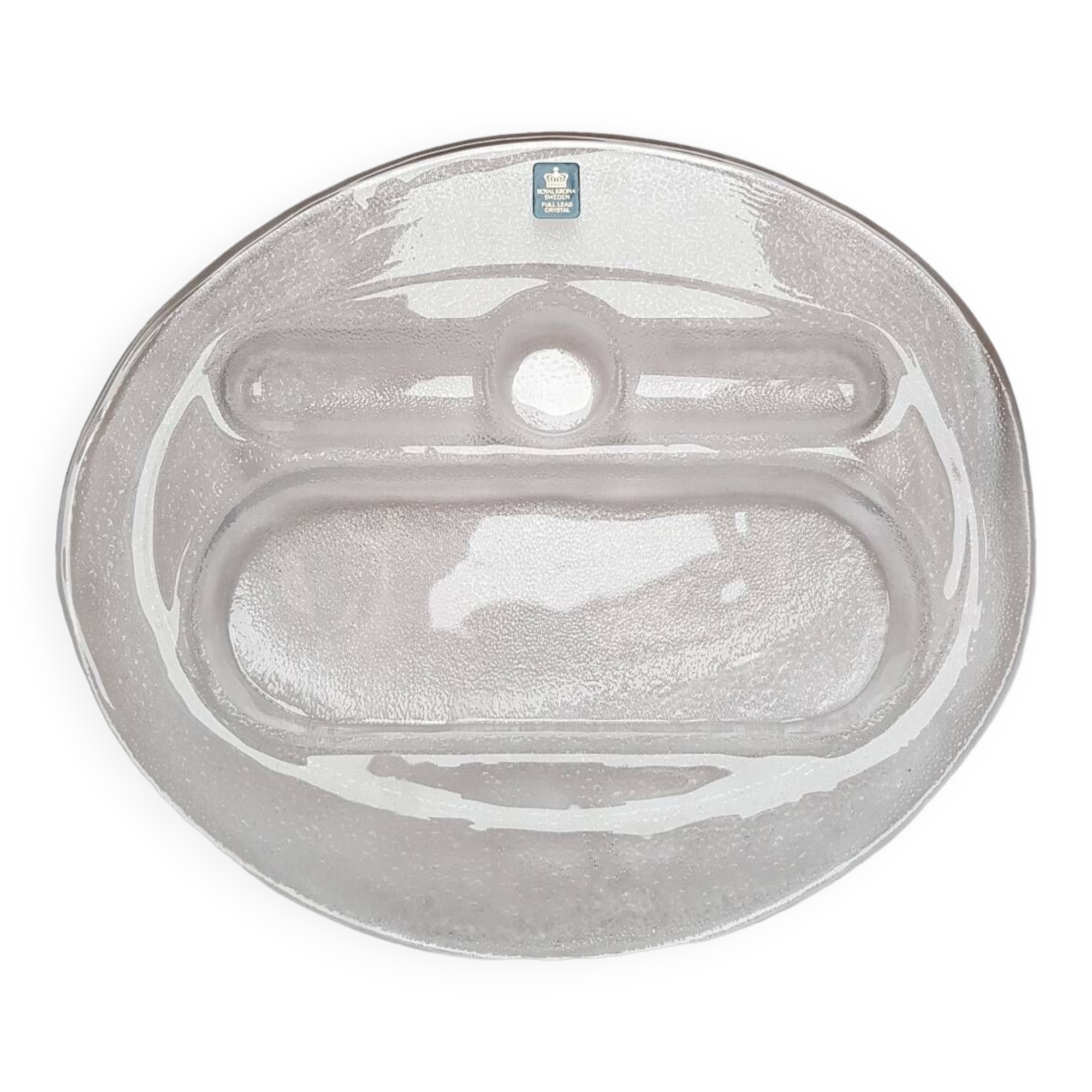 Plat de service en cristal Royal Krona Suède