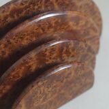 Vintage letter holder in elm burl