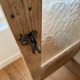 Armoire vitrée en chêne brut (rénovée)