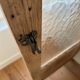 Glass cabinet in raw oak (renovated)