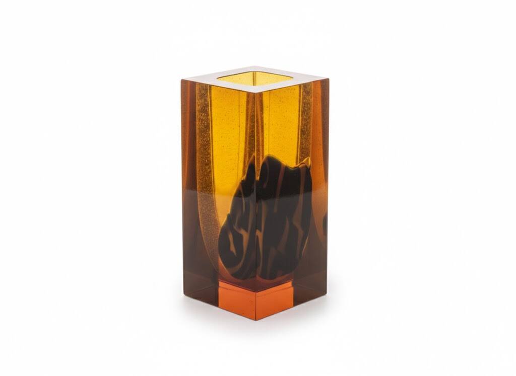 Vase, Jiří Šuhájek, Exbor, 1980s, Czechoslovakia