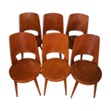 Lot de 6 chaises vintages