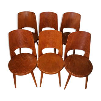 Lot de 6 chaises vintages