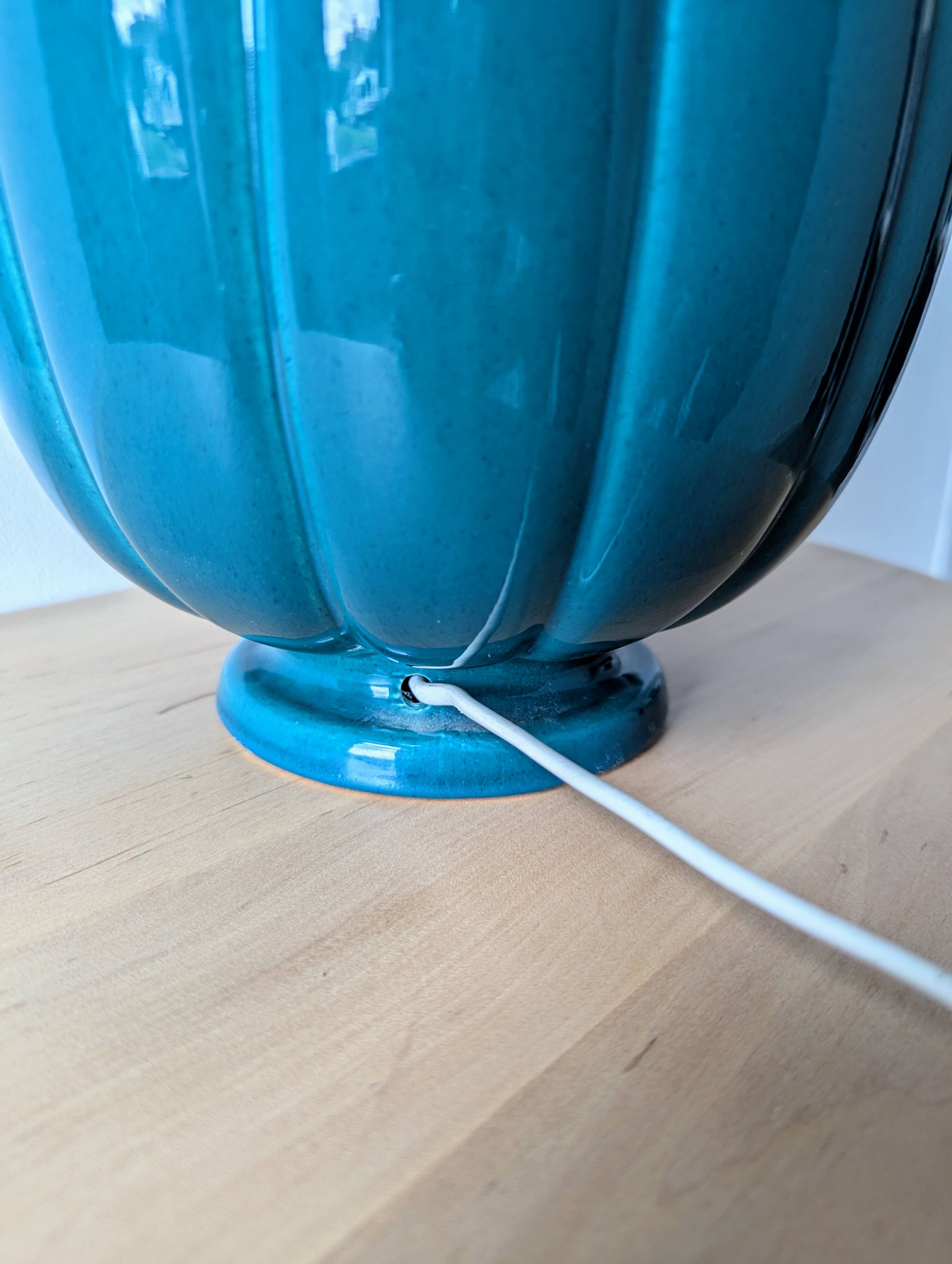 Deschuytener green ceramic lamp base