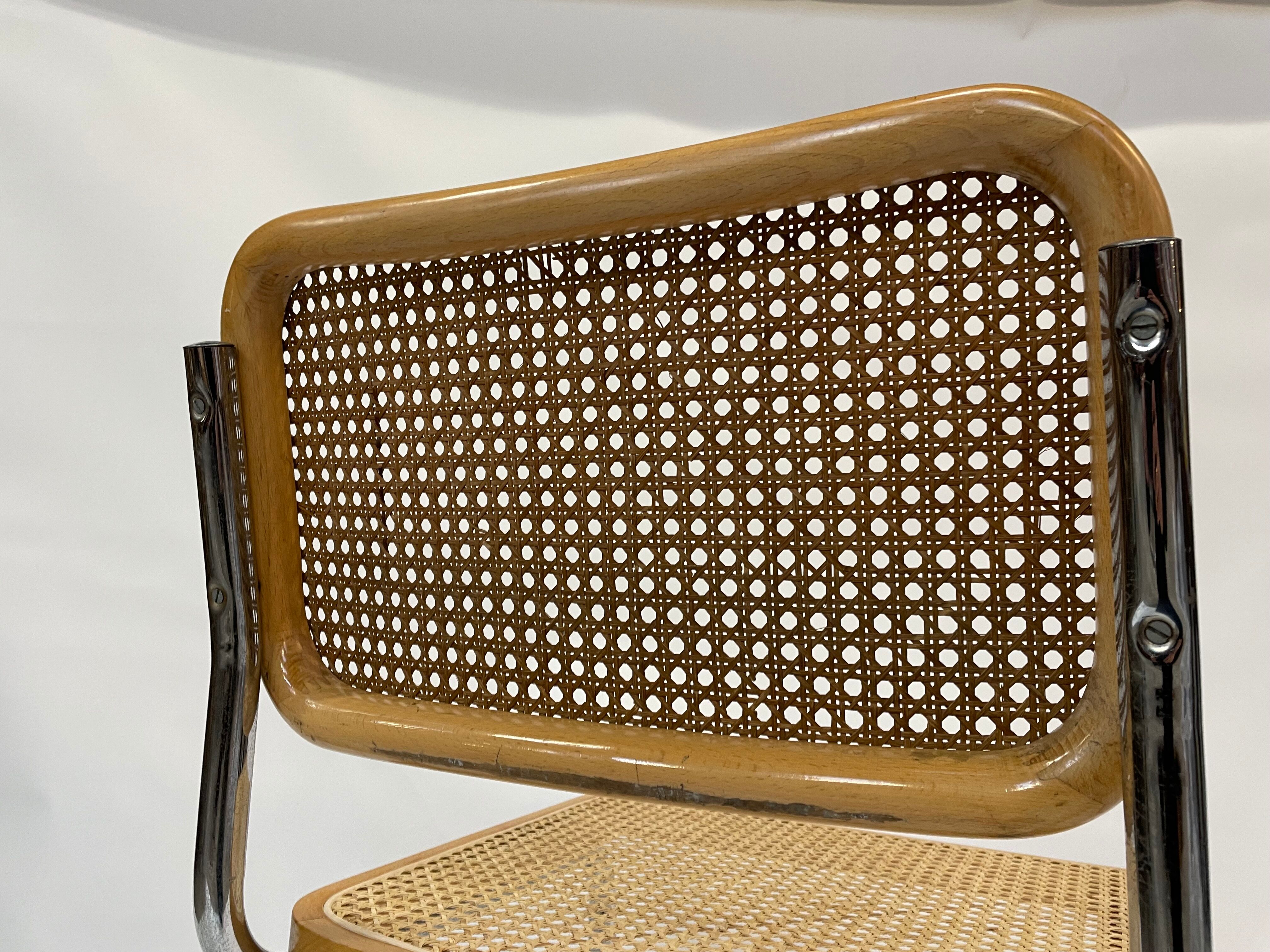 Cesca design chair b32 model in chrome