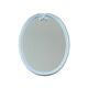 White enamelled cast iron mirror