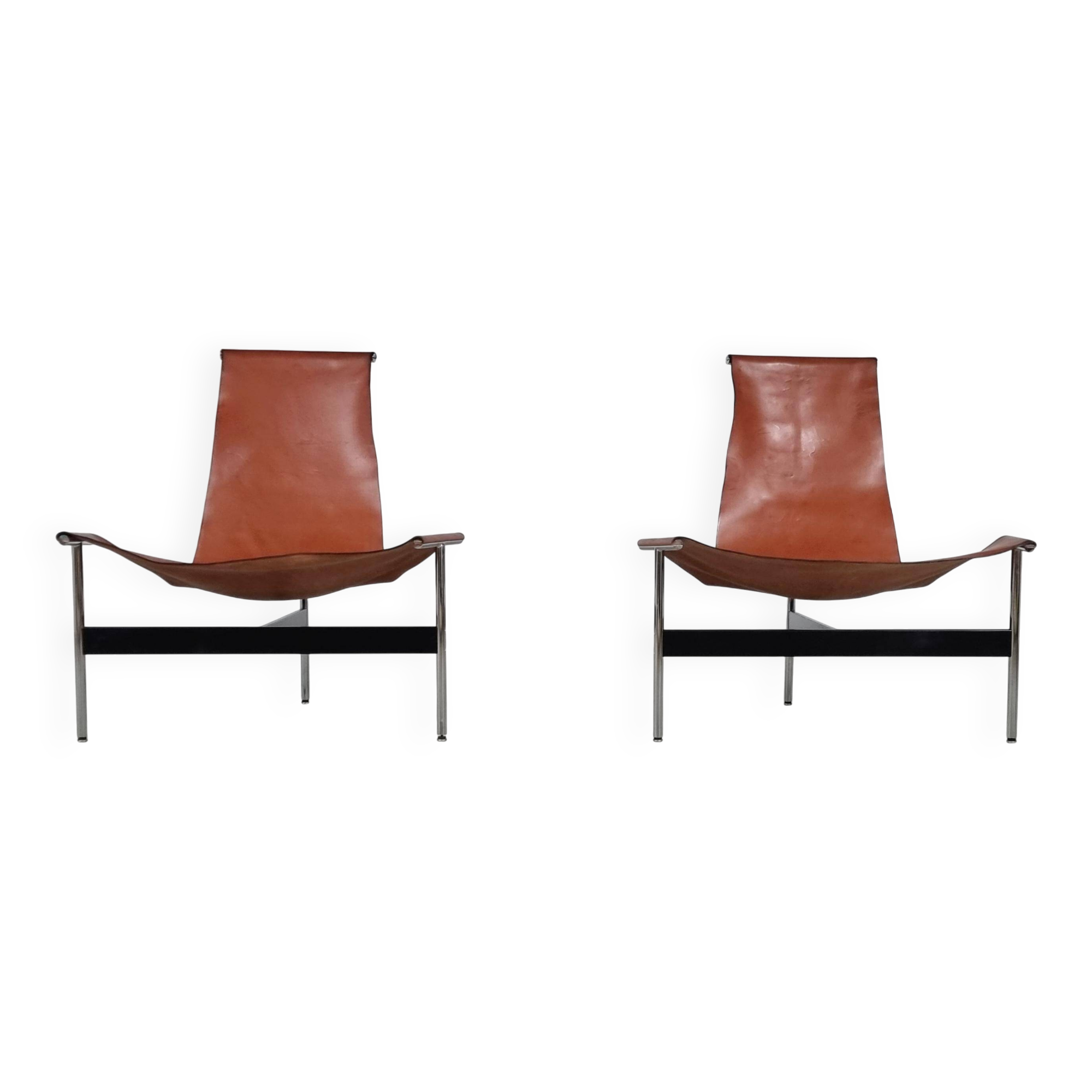 'T3LC' armchairs by Katavolos, Littell and Kelley for Laverne International, 1950s.