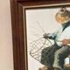 Original Swedish Oil on Canvas “Basket Weaving” Signed & Framed 27 × 33cm